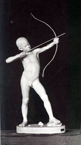 Jeune garcon tirant de l'arc (Мальчик, натягивающий лук), 1881 