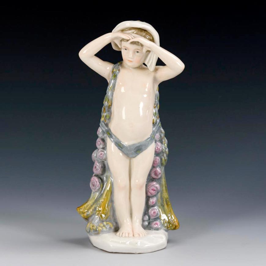 Knabe mit Blumengirlande (Мальчик с цветочной гирляндой), c.1910