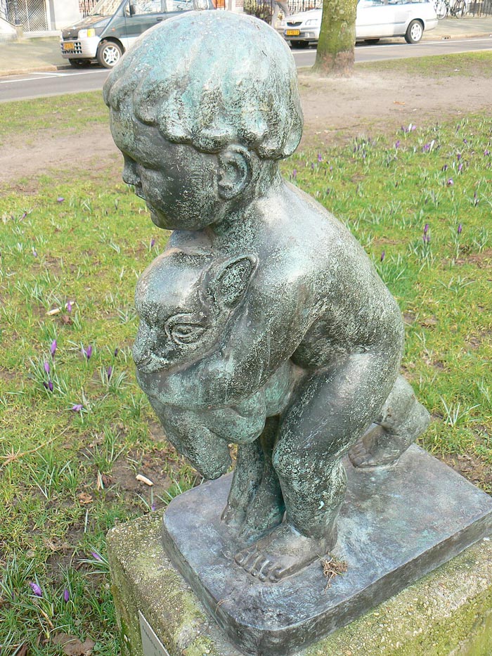 Jonge met geitje (Мальчик с козочкой), 1955