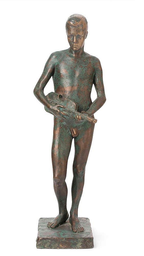 Jüngling mit Geige (Юноша со скрипкой), 1917
