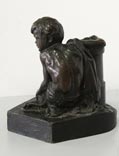 Беспризорник у столба (A homeless boy at a pole), 1927
