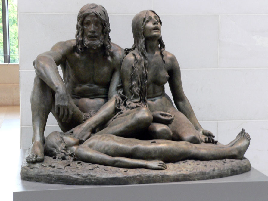 Adam and Eve with the body of Abel (Адам и Ева над телом Абеля), 1900 