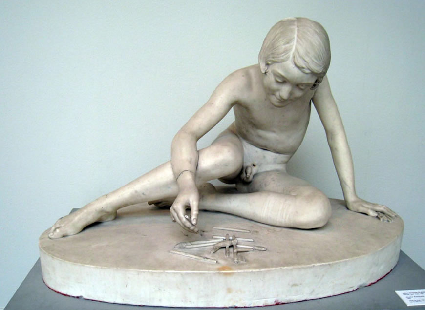 Joueur d'onchets (Мальчик играет в джончетс), 1842