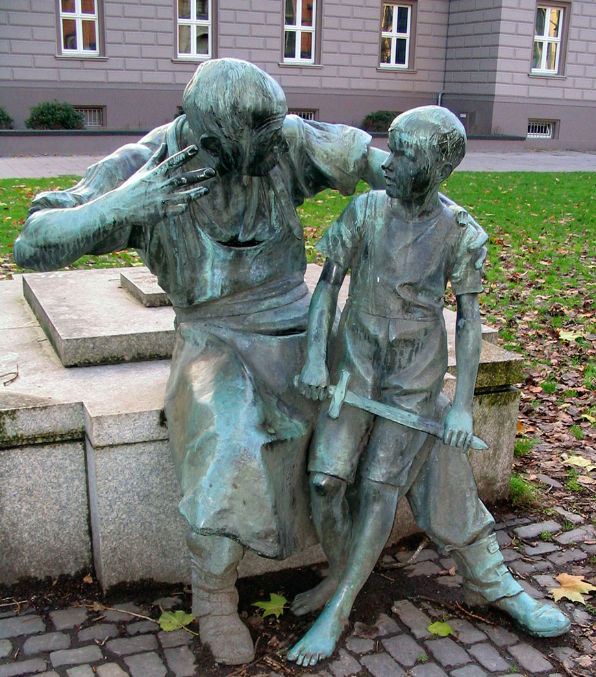 Figurengruppe Schmied mit Knabe (Кузнец и мальчик), 1901