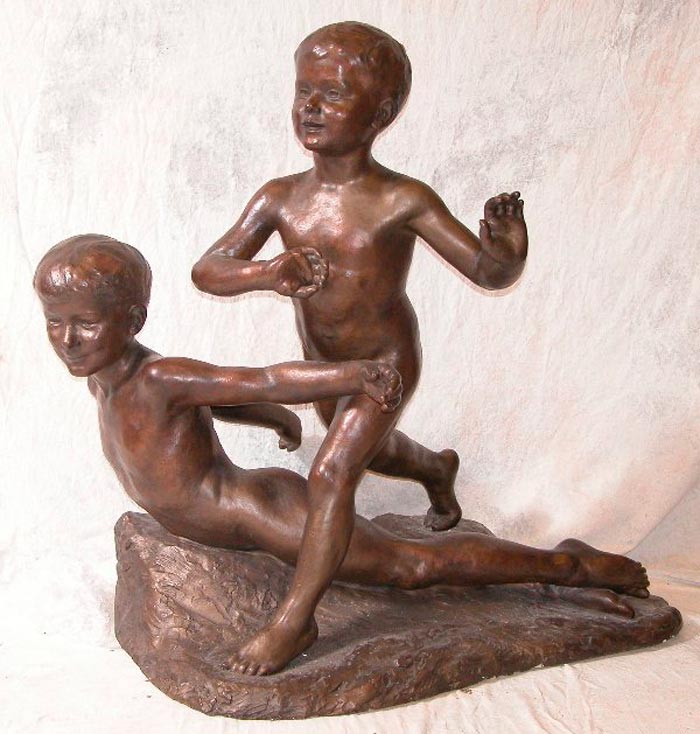 Figural group of two boys (Фигурная группа из двух мальчиков), 1924