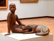 Мальчик с собакой (A boy with a dog), 1975 