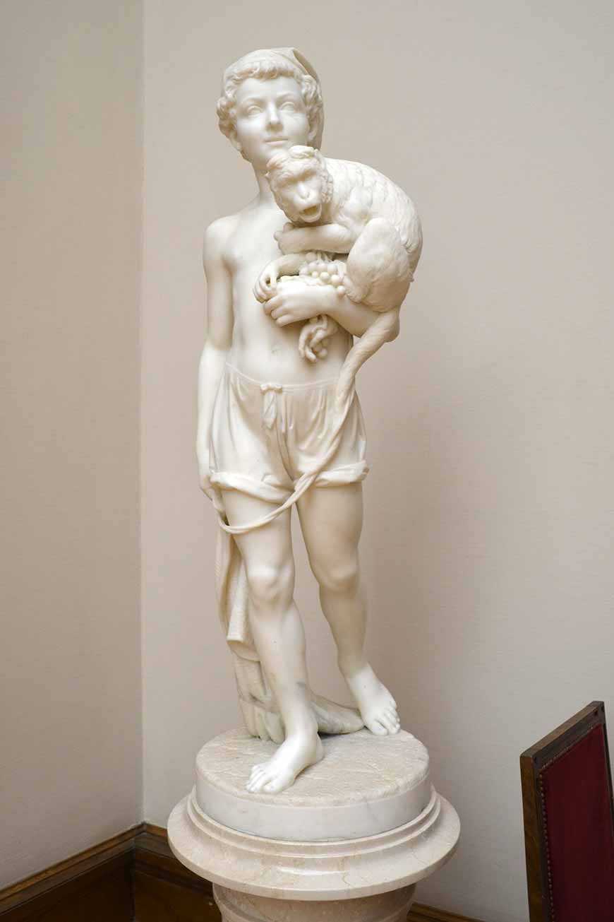 Мальчик-неаполитанец с обезьянкой(Neapolitan Boy with a Monkey), 1870