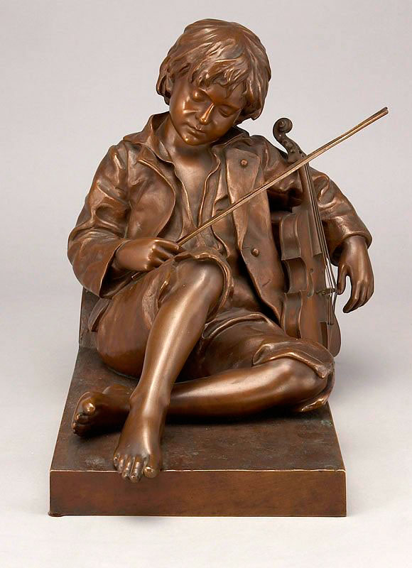 Idle Fiddler aka Jeune violoniste endormi (Праздный скрипач или Спящий маленький скрипач), c.1880