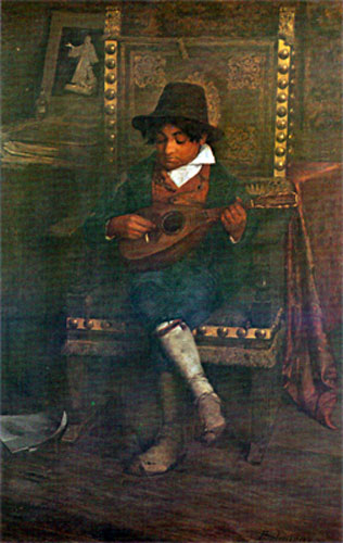 Menino com bandolim (Мальчик с мандолиной), c.1883