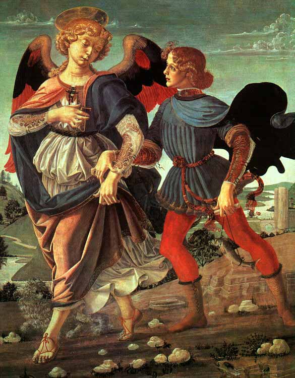 Tobias and the Angel Raphael (Тобиас и ангел Рафаэль), 1470-1475